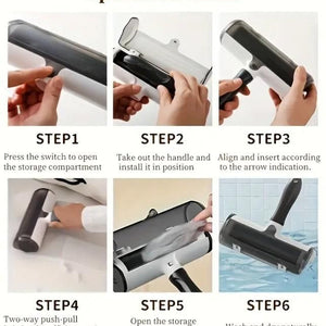 Pert Hair Remover Lint Roller with Storage